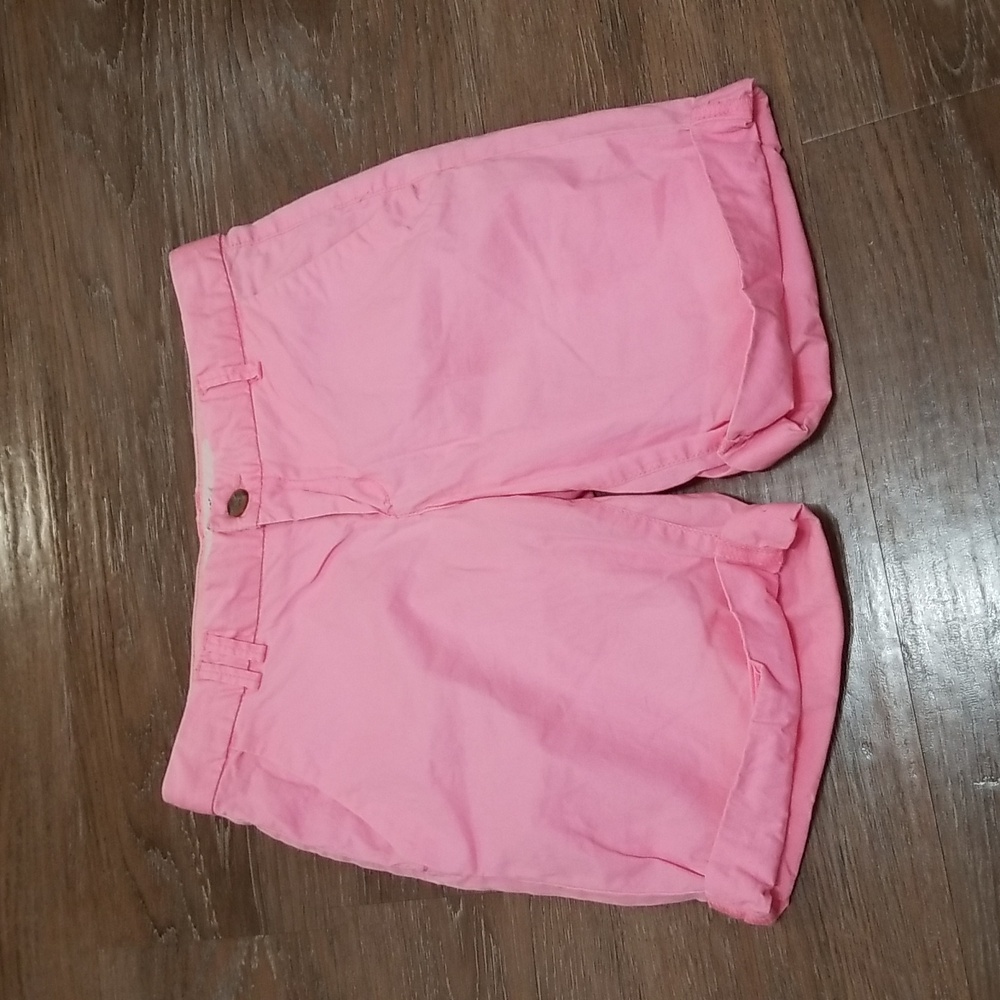 (4) H&M L.O.G.G. Neon Shorts Vacation Beach Barbiecore Cargo Girlhoodcore - Picture 1 of 10